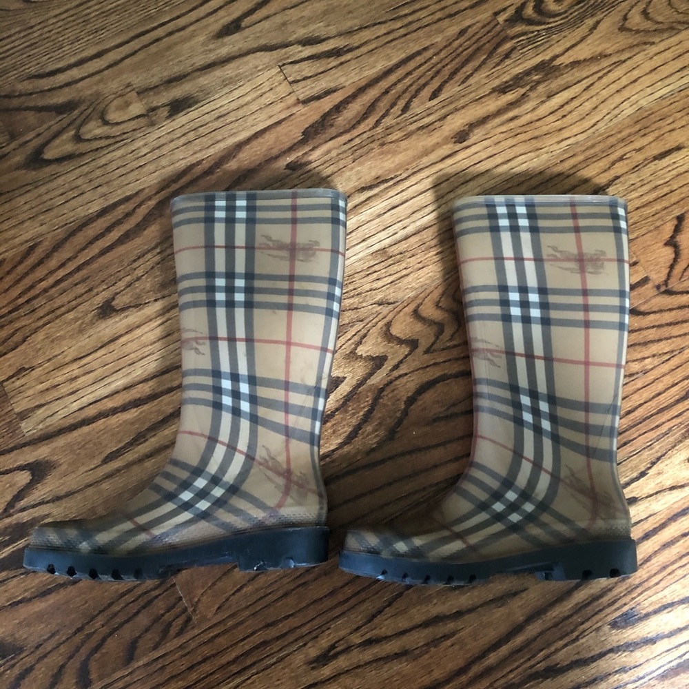 Burberry Nova Check Tall Rainboots